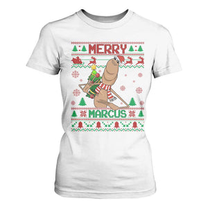 Marcus The Worm Christmas Meme T Shirt For Women Funny Brain Rot Xmas TS14 White Print Your Wear