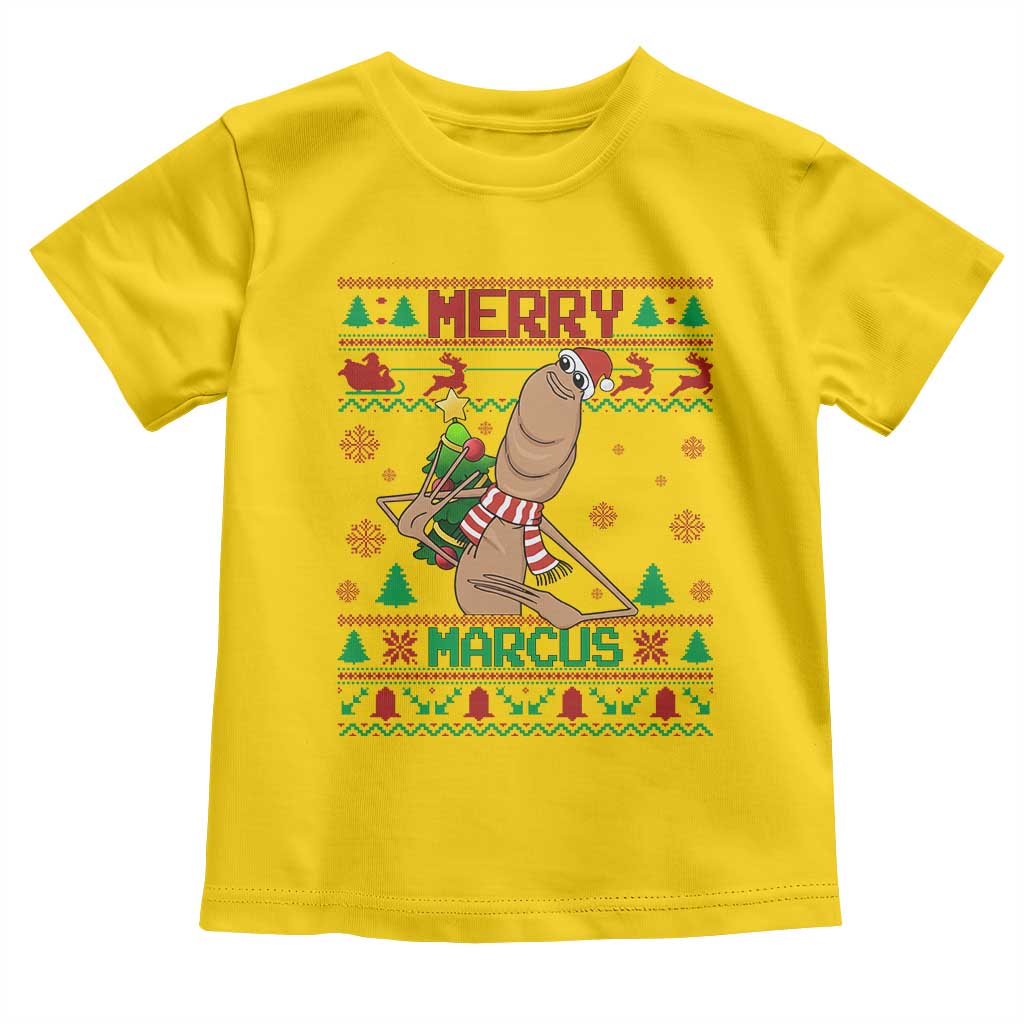Marcus The Worm Christmas Meme Toddler T Shirt Funny Brain Rot Xmas TS14 Daisy Print Your Wear