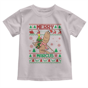 Marcus The Worm Christmas Meme Toddler T Shirt Funny Brain Rot Xmas TS14 Ice Gray Print Your Wear