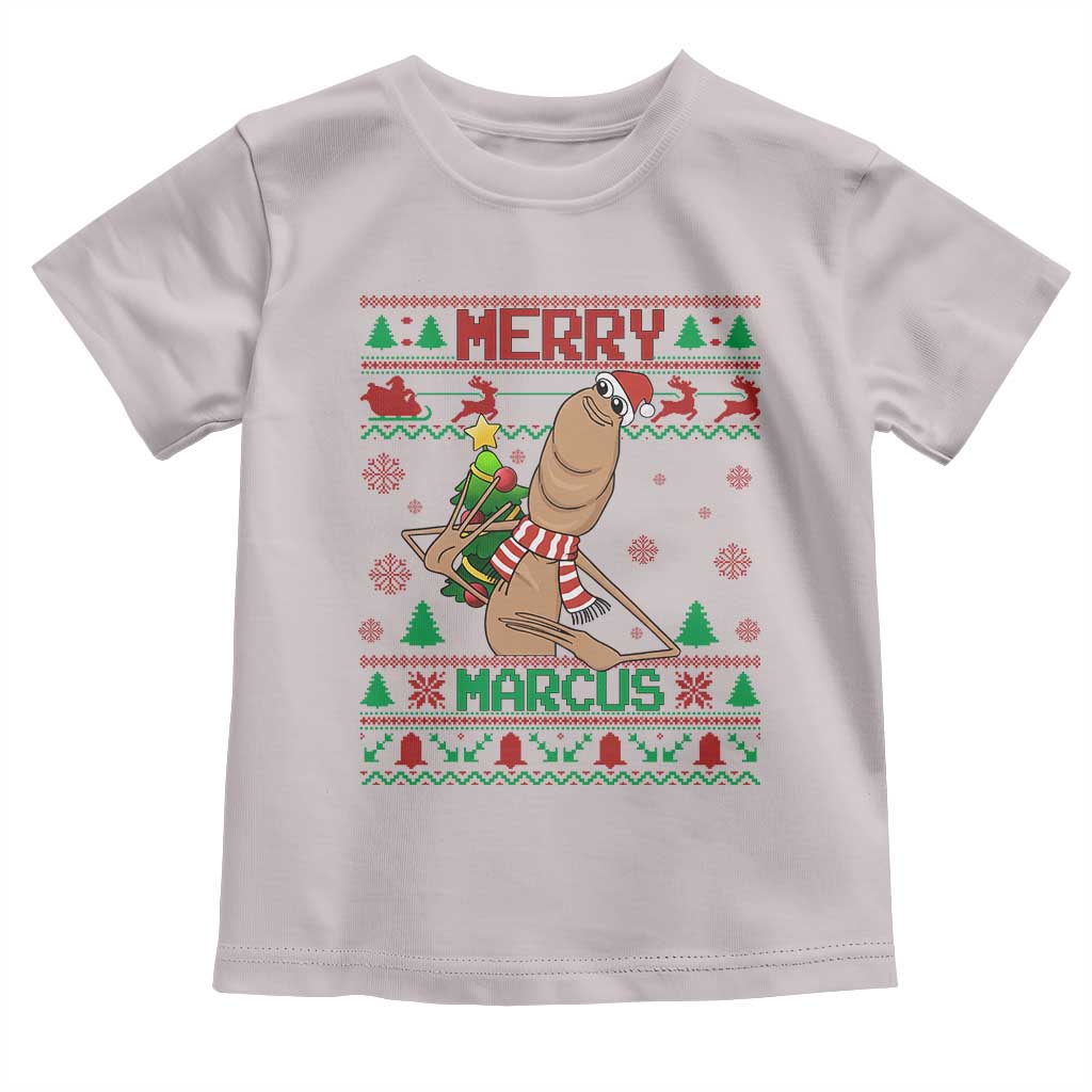 Marcus The Worm Christmas Meme Toddler T Shirt Funny Brain Rot Xmas TS14 Ice Gray Print Your Wear