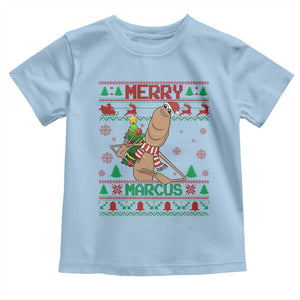 Marcus The Worm Christmas Meme Toddler T Shirt Funny Brain Rot Xmas TS14 Light Blue Print Your Wear