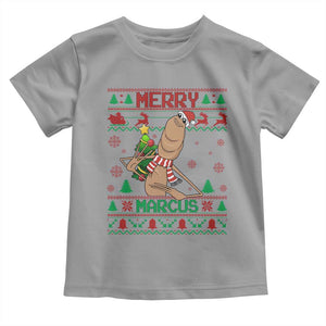 Marcus The Worm Christmas Meme Toddler T Shirt Funny Brain Rot Xmas TS14 Sport Gray Print Your Wear
