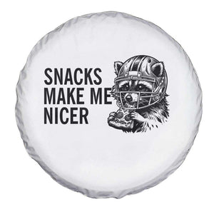 Funny Raccoon Eating Pizza Spare Tire Cover Snacks Make Me Nicer TS14 Print Your Wear
