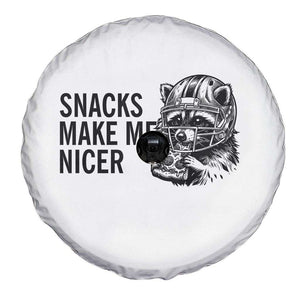 Funny Raccoon Eating Pizza Spare Tire Cover Snacks Make Me Nicer TS14 Print Your Wear