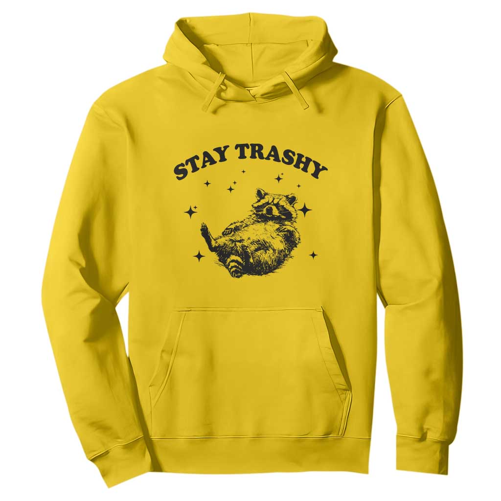 Funny Raccoon Meme Hoodie Stay Trashy TS14 Daisy Print Your Wear
