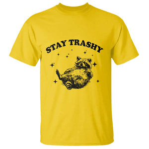 Funny Raccoon Meme T Shirt Stay Trashy TS14 Daisy Print Your Wear