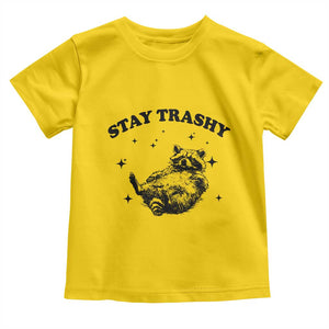 Funny Raccoon Meme Toddler T Shirt Stay Trashy TS14 Daisy Print Your Wear
