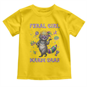 Mardi Gras Raccoon Toddler T Shirt Feral Girl Mardi Gras TS14 Daisy Print Your Wear