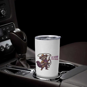 Mardi Gras Raccoon Tumbler Cup Yee Haw Cowboy Mardi Gras Carnival Trendy Meme TS14 Print Your Wear