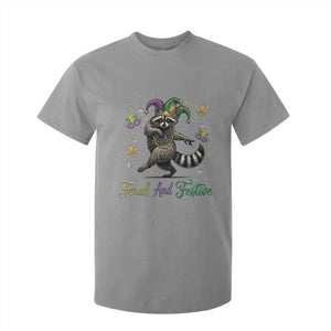 Mardi Gras Raccoon T Shirt For Kid Feral And Festive Trased Panda TS14 Sport Gray Print Your Wear