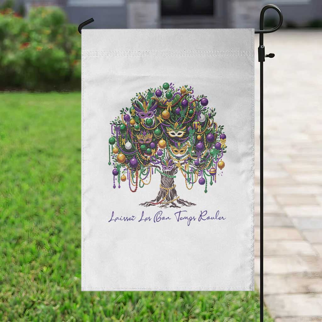 Mardi Gras Mask Tree Garden Flag Laissez Les Bon Temps Rouler TS14 Print Your Wear