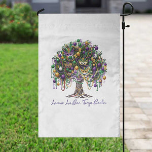 Mardi Gras Mask Tree Garden Flag Laissez Les Bon Temps Rouler TS14 Print Your Wear