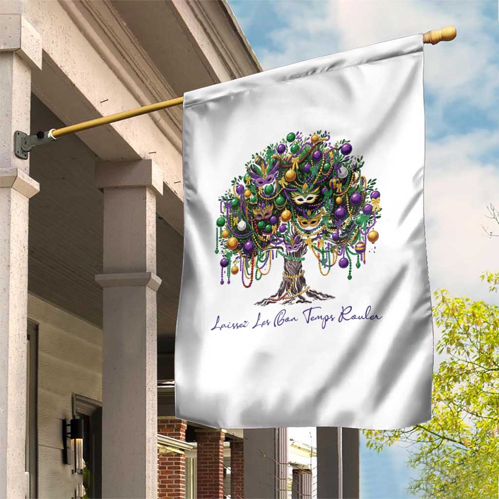 Mardi Gras Mask Tree Garden Flag Laissez Les Bon Temps Rouler TS14 Print Your Wear