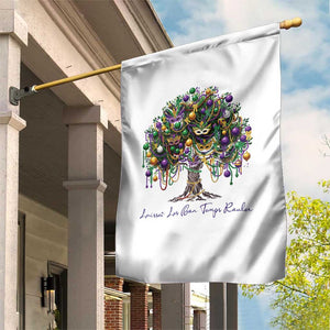 Mardi Gras Mask Tree Garden Flag Laissez Les Bon Temps Rouler TS14 Print Your Wear