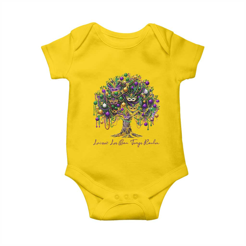 Mardi Gras Mask Tree Baby Onesie Laissez Les Bon Temps Rouler TS14 Daisy Print Your Wear
