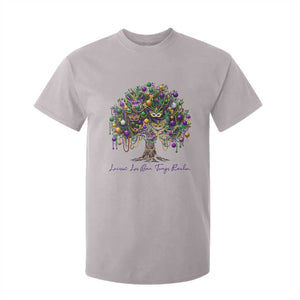 Mardi Gras Mask Tree T Shirt For Kid Laissez Les Bon Temps Rouler TS14 Ice Gray Print Your Wear