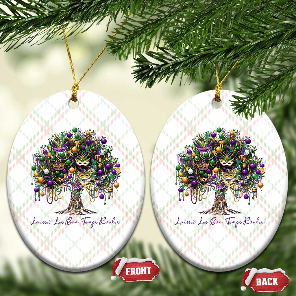 Mardi Gras Mask Tree Ceramic Ornament Laissez Les Bon Temps Rouler TS14 Print Your Wear