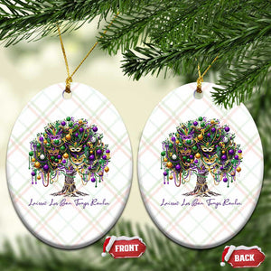 Mardi Gras Mask Tree Ceramic Ornament Laissez Les Bon Temps Rouler TS14 Print Your Wear