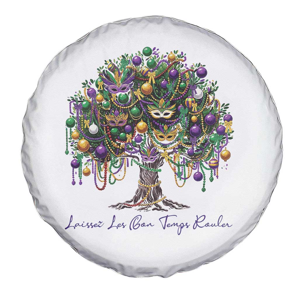 Mardi Gras Mask Tree Spare Tire Cover Laissez Les Bon Temps Rouler TS14 Print Your Wear