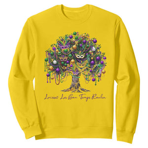 Mardi Gras Mask Tree Sweatshirt Laissez Les Bon Temps Rouler TS14 Daisy Print Your Wear