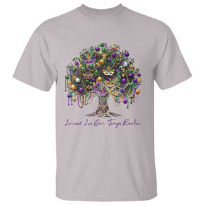 Mardi Gras Mask Tree T Shirt Laissez Les Bon Temps Rouler TS14 Ice Gray Print Your Wear