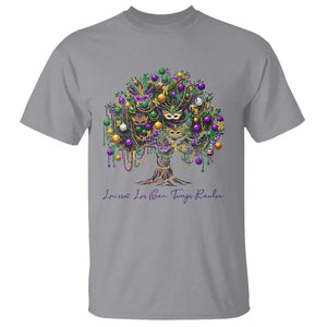 Mardi Gras Mask Tree T Shirt Laissez Les Bon Temps Rouler TS14 Sport Gray Print Your Wear