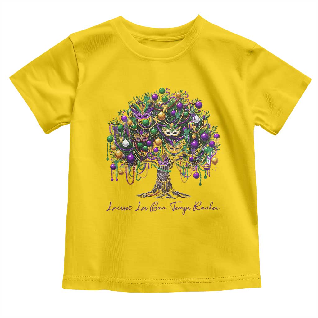 Mardi Gras Mask Tree Toddler T Shirt Laissez Les Bon Temps Rouler TS14 Daisy Print Your Wear