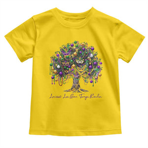 Mardi Gras Mask Tree Toddler T Shirt Laissez Les Bon Temps Rouler TS14 Daisy Print Your Wear