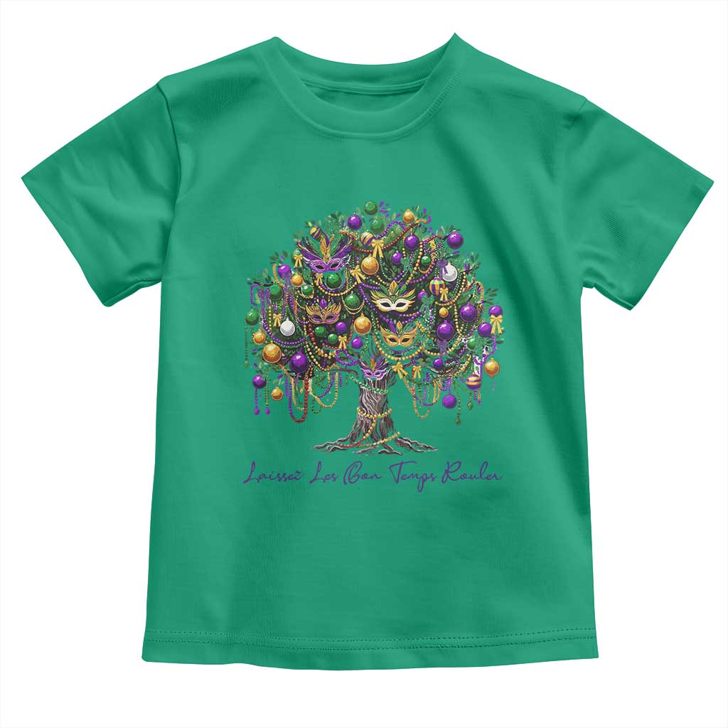 Mardi Gras Mask Tree Toddler T Shirt Laissez Les Bon Temps Rouler TS14 Irish Green Print Your Wear