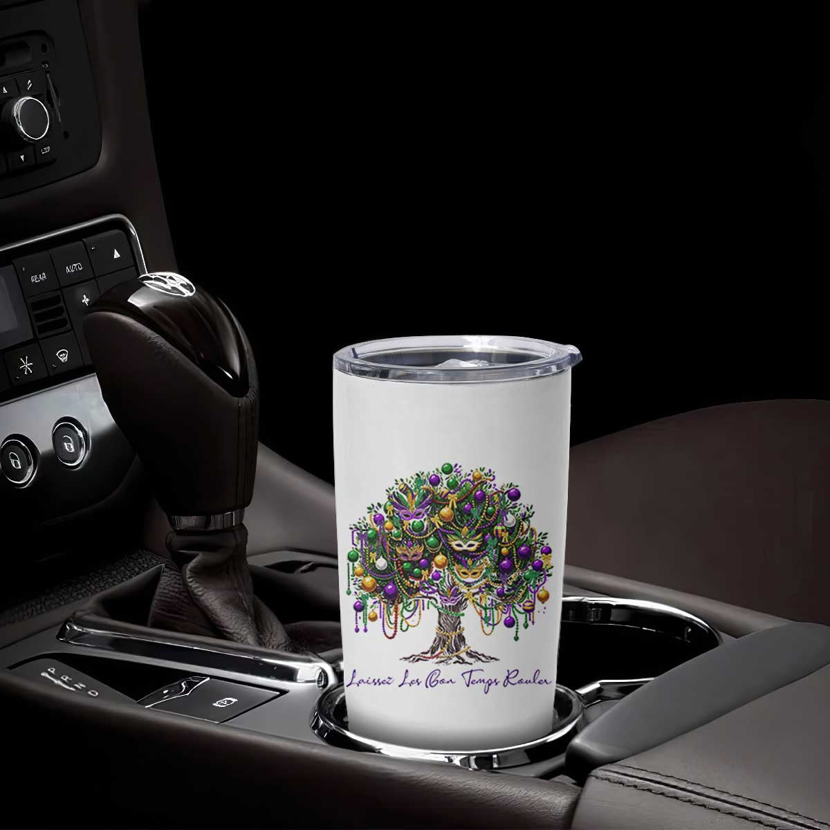 Mardi Gras Mask Tree Tumbler Cup Laissez Les Bon Temps Rouler TS14 Print Your Wear