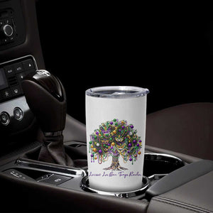 Mardi Gras Mask Tree Tumbler Cup Laissez Les Bon Temps Rouler TS14 Print Your Wear