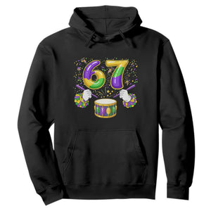 67 Mardi Gras Meme Hoodie Funny Six Seven Carnival Trendy TS14 Black Print Your Wear