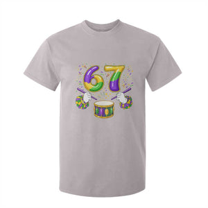67 Mardi Gras Meme T Shirt For Kid Funny Six Seven Carnival Trendy TS14 Ice Gray Print Your Wear