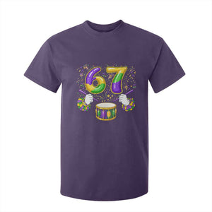 67 Mardi Gras Meme T Shirt For Kid Funny Six Seven Carnival Trendy TS14 Purple Print Your Wear
