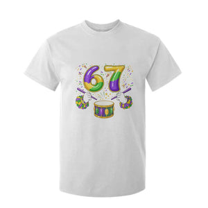 67 Mardi Gras Meme T Shirt For Kid Funny Six Seven Carnival Trendy TS14 White Print Your Wear