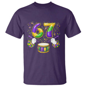 67 Mardi Gras Meme T Shirt Funny Six Seven Carnival Trendy TS14 Purple Print Your Wear