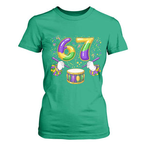 67 Mardi Gras Meme T Shirt For Women Funny Six Seven Carnival Trendy TS14 Irish Green Print Your Wear