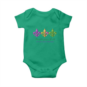 Mardi Gras Baby Onesie Let The Good Time Roll TS14 Irish Green Print Your Wear
