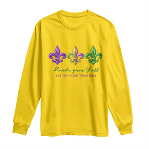 Mardi Gras Long Sleeve Shirt Let The Good Time Roll TS14 Daisy Print Your Wear