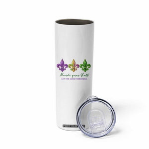 Mardi Gras Skinny Tumbler Let The Good Time Roll TS14 Print Your Wear