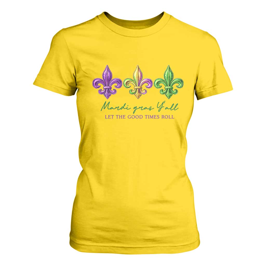 Mardi Gras T Shirt For Women Let The Good Time Roll TS14 Daisy Print Your Wear