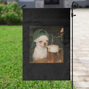 Funny Chihuahua St Patricks Day Meme Garden Flag Chihuahua Smoking Irish Beer Lover TS14 Print Your Wear