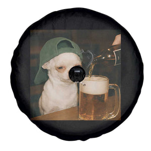 Funny Chihuahua St Patricks Day Meme Spare Tire Cover Chihuahua Smoking Irish Beer Lover TS14 Print Your Wear