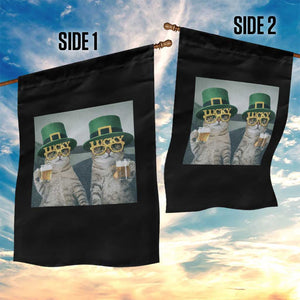 Funny St Patricks Day Cats Drinking Beer Meme Garden Flag TS14 Print Your Wear