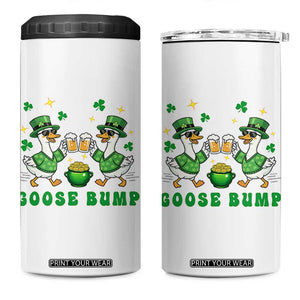 Funny St Patricks Day Goose Drinking Beer 4 in 1 Can Cooler Tumbler Goose Bump TS14 One Size: 16 oz White Print Your Wear