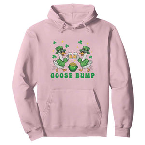 Funny St Patricks Day Goose Drinking Beer Hoodie Goose Bump TS14 Light Pink Print Your Wear