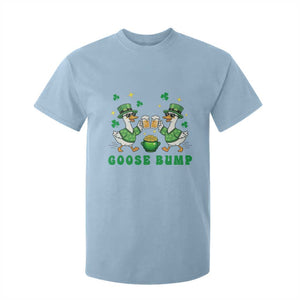 Funny St Patricks Day Goose Drinking Beer T Shirt For Kid Goose Bump TS14 Light Blue Print Your Wear