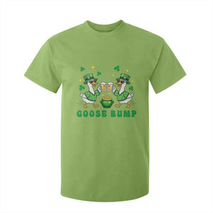 Funny St Patricks Day Goose Drinking Beer T Shirt For Kid Goose Bump TS14 Lime Print Your Wear