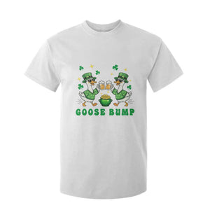 Funny St Patricks Day Goose Drinking Beer T Shirt For Kid Goose Bump TS14 White Print Your Wear