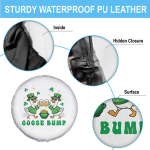 Funny St Patricks Day Goose Drinking Beer Spare Tire Cover Goose Bump TS14 Print Your Wear